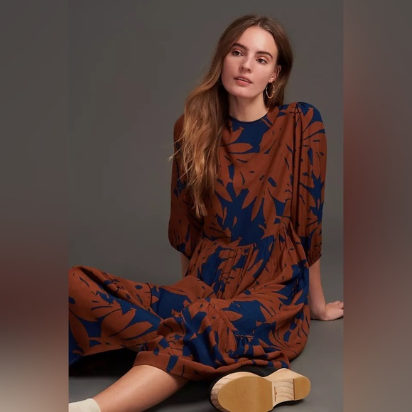 ✨ Anthropologie Kiera Maxi Dress Sz M - Picture 2 of 10